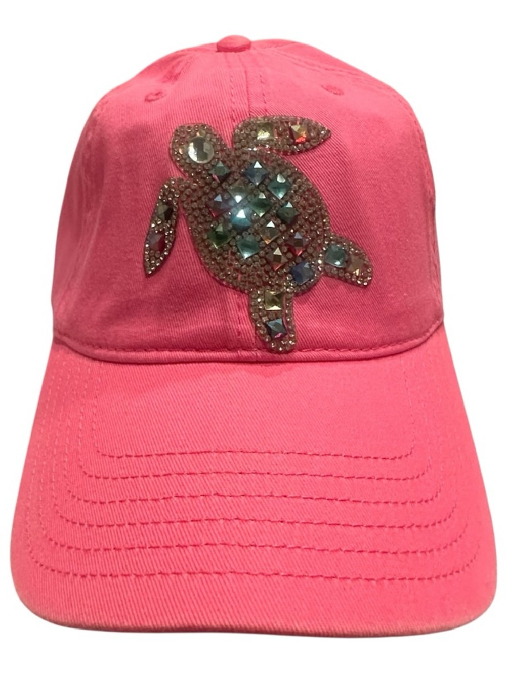 Alabama Girl Pink Rhinestone Turtle Baseball Cap